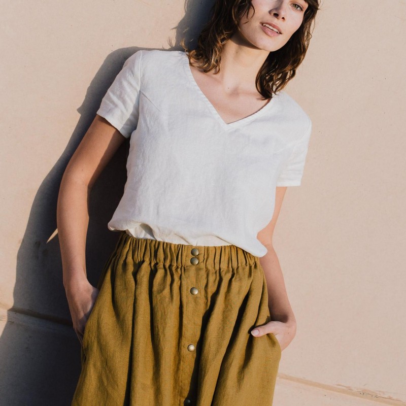 women's linen tops