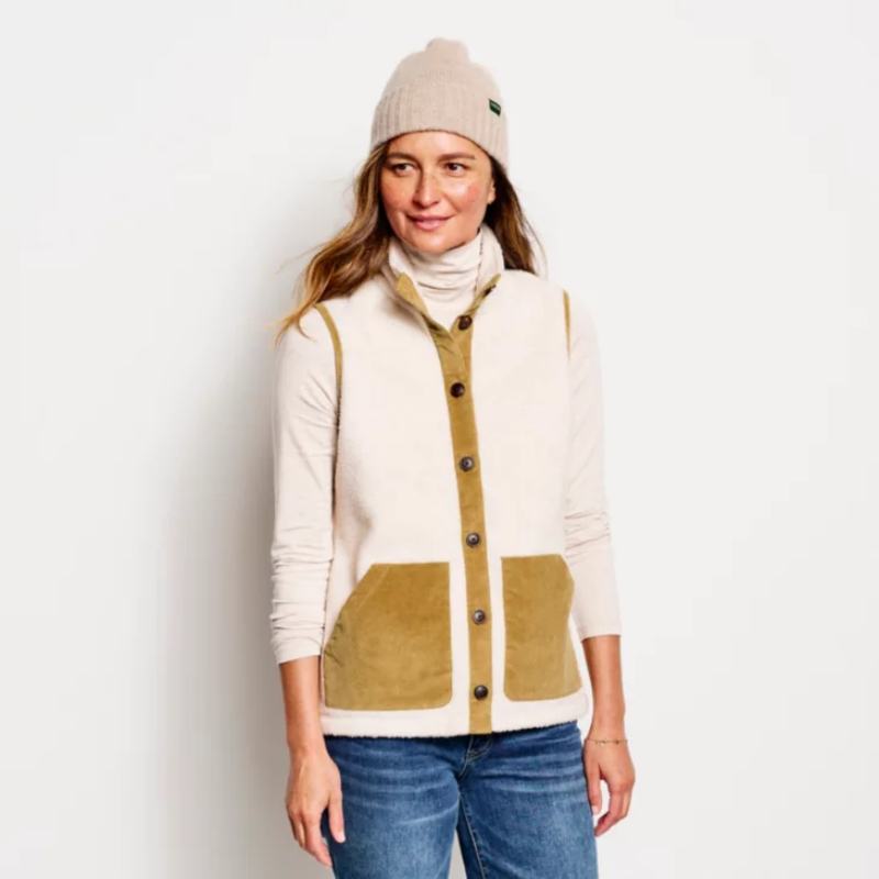 sherpa lined vest